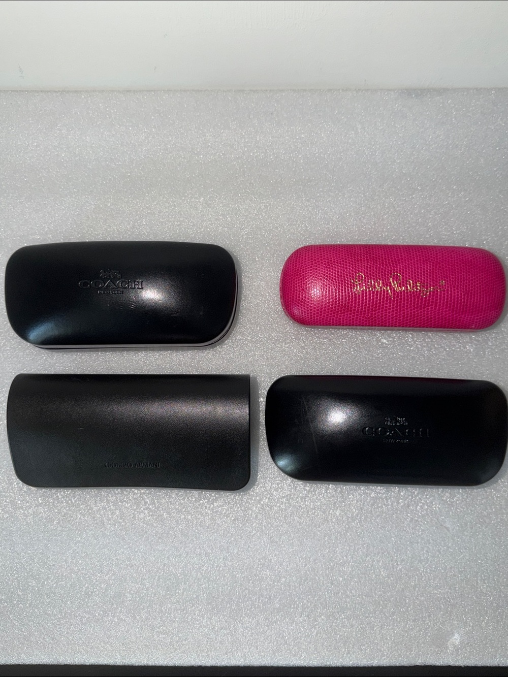COACH GIORGIO ARMANI LILLY PULITZER Eyeglass Sunglasses Cases Bundle Lot of 4 - Picture 12 of 12